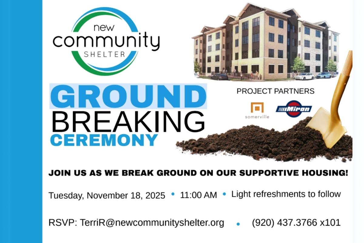 New Community Shelter Ground Breaking Ceremony