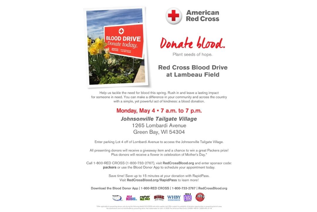 Red Cross Blood Drive at Lambeau Field